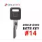 GM Single Sided Vats Key Strattec 595524 #14-0 thumb