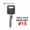 GM Single Sided Vats Key Strattec  595525 #15-0 thumb