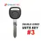 Chevrolet Corvette Double Sided VATS Key Strattec 598513 #3-0 thumb