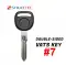 Chevrolet Corvette Double Sided VATS Key Strattec 598517 #7-0 thumb