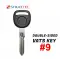 Chevrolet Corvette Double Sided VATS Key Strattec 598519 #9-0 thumb