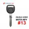 Chevrolet Corvette Double Sided VATS Key Strattec 598523 #13-0 thumb