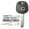 Lexus Genuine Transponder Blank Key 89786-60150-0 thumb