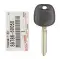 Toyota Transponder Key 89786-60050 Chip 4C-0 thumb