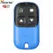 Xhorse Universal Wired Remote Key Garage Door 2nd Gerneration Blue Color XKXH24EN (New Version of XKXH04EN)-0 thumb