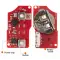 Xhorse XKB528EN VVDI Flip Wire Remote Key 2nd Generation B5 Style 2 Button Replaces XKB508EN thumb