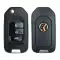 Xhorse Universal Wire Flip Remote Honda Style 4 Buttons with Trunk and Panic Button for VVDI Key Tool XKHO01EN thumb