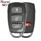 Xhorse Universal Wire Remote Key 2nd Generation Hyundai Style 4 Button XKHY24EN (New Version of XKHY04EN)-0 thumb