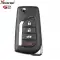 Xhorse Universal Wired Flip Remote Key 2nd Generation 4 Button Toyota Style XKTO12EN (New Version of XKTO10EN)-0 thumb