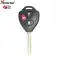 Xhorse Wire Remote 2nd Generation Toyota Style 3 Button XKTO24EN-0 thumb