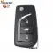 Xhorse Universal Wireless Flip Remote Key 2nd Generation Toyota Style 3 Buttons XNTO20EN (New Version of XNTO00EN)-0 thumb