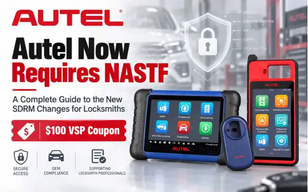 NASTF VSP & Autel SDRM Requirements: What Automotive Locksmiths Need to Know in 2026