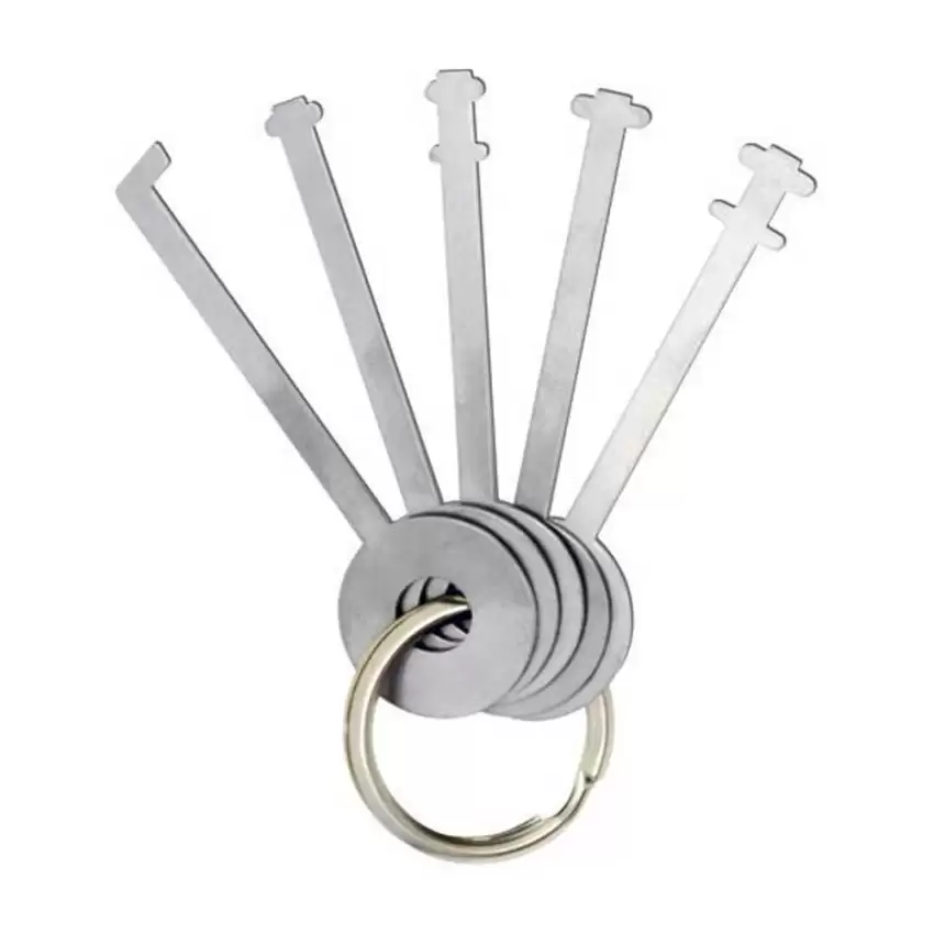 Lock Monkey 5-Pc Warded Padlock Pick Set