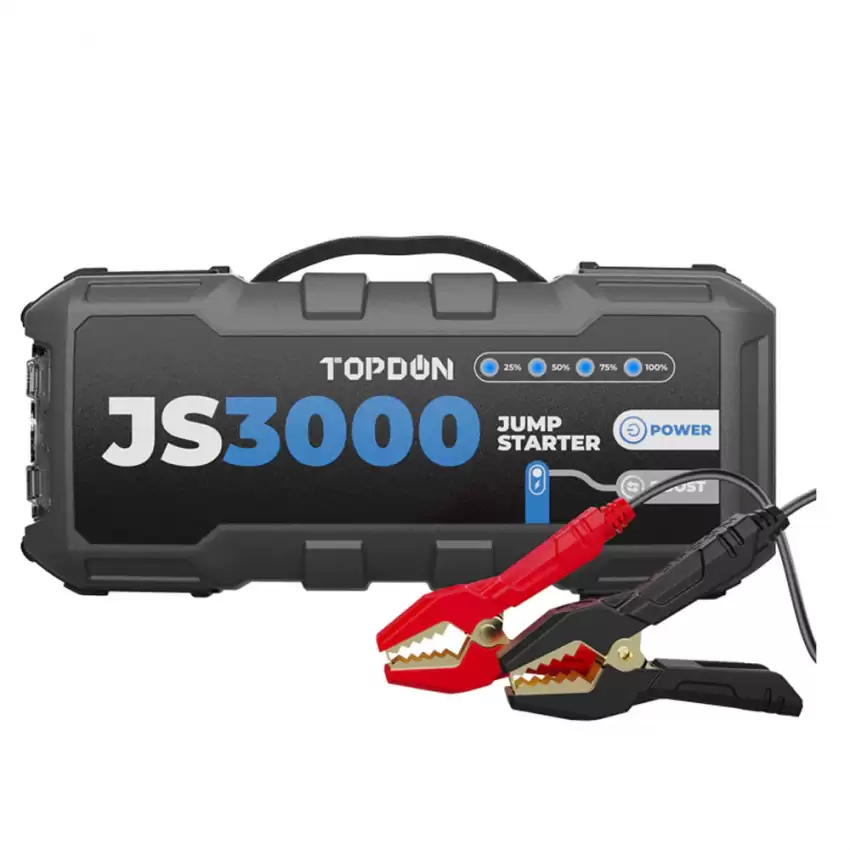 TOPDON JumpSurge3000 Jump Starter Battery Booster USB Charger 24000mAh Powerbank