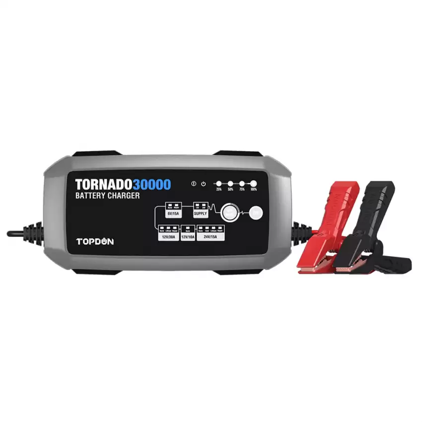 TOPDON Tornado30000 30A Smart Charger and Power Supply 12V/24V