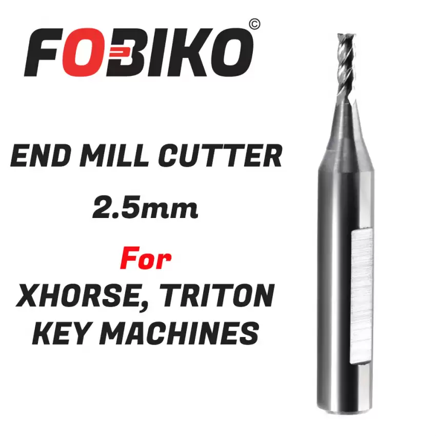 Universal End Mill Cutter TEL2.5 2.5mm Compatible With Xhorse, Triton