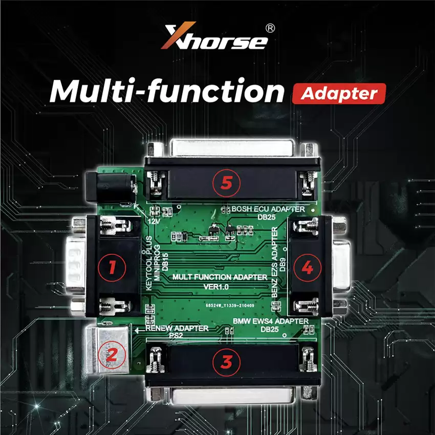 Xhorse Multi-Function Adapter XDKP30GL for VVDI Key Tool Plus and Mini Prog For BOSCH ECU EIS EZS Adapters EWS4 Renew Adapters - AC-XHS-XDKP30GL  p-2