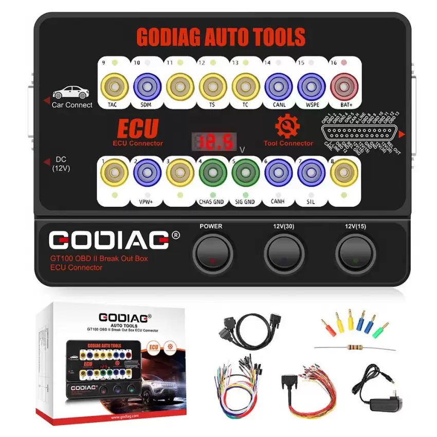 GT100 OBD II Protocol Detector ECU Connector From Godiag