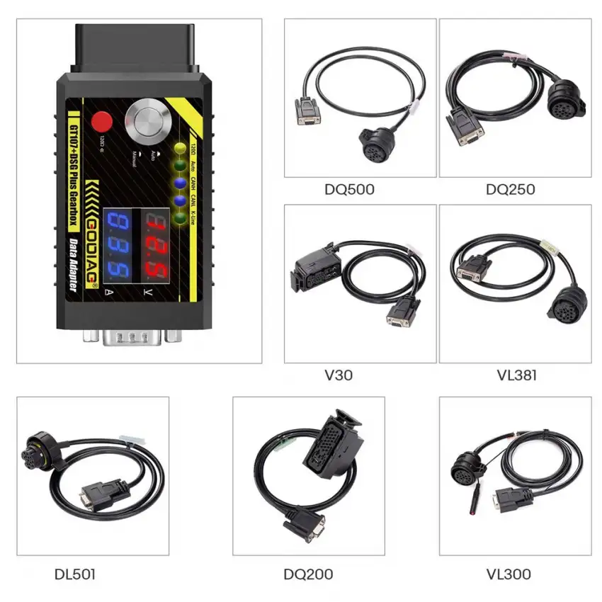 GODIAG GT107+ Plus Gearbox Cables 7-in-1 Set for V30/ DQ200/ DL501/ VL300/ VL381/ DQ500/ DQ250 - AD-GOD-GT107PLUS  p-2