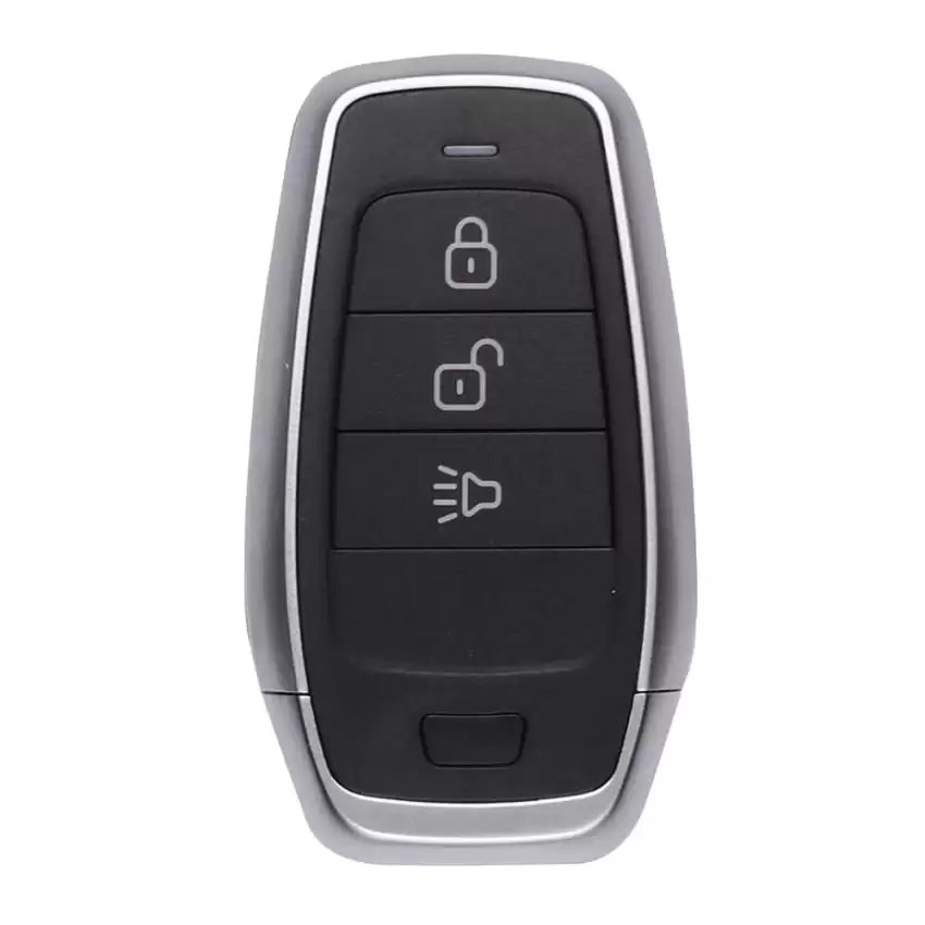 Autel MAXIIM iKey Universal Smart Proximity Key Standard Type IKEYAT3P 3 Button Lock Unlock Panic Compatible with KM100 Remote Generator