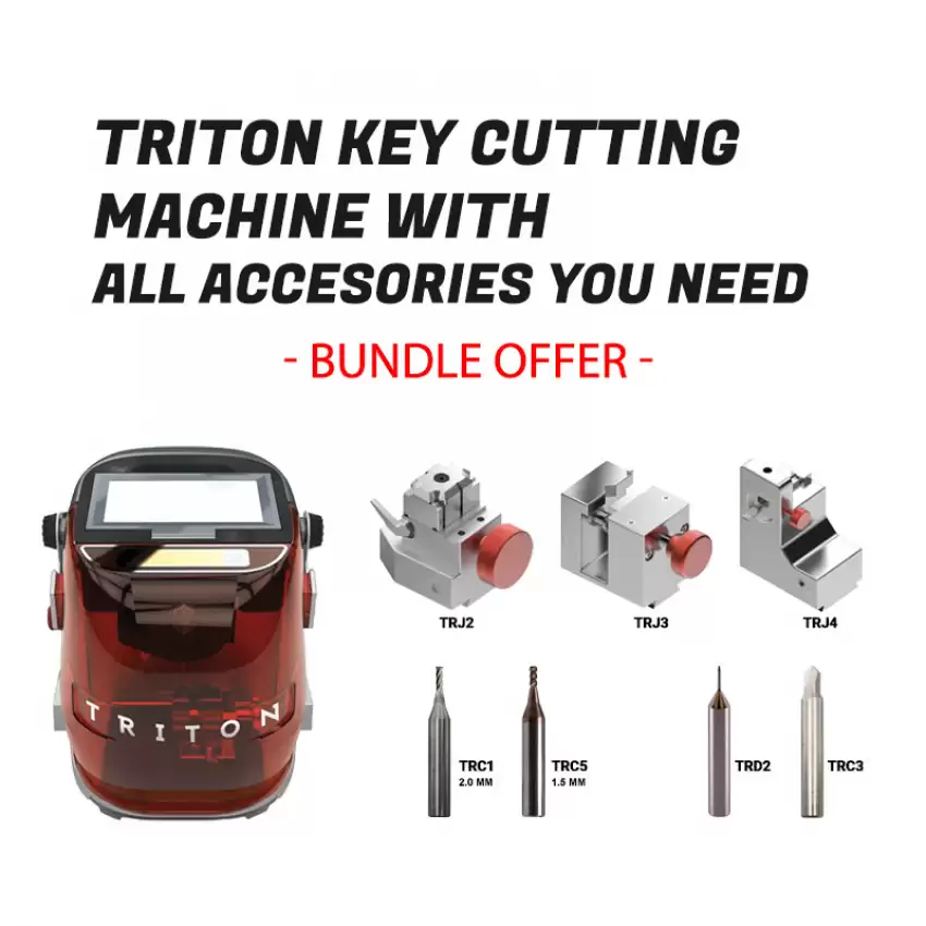 Triton Key Cutting Machine Super Bundle Offer with All Accessories