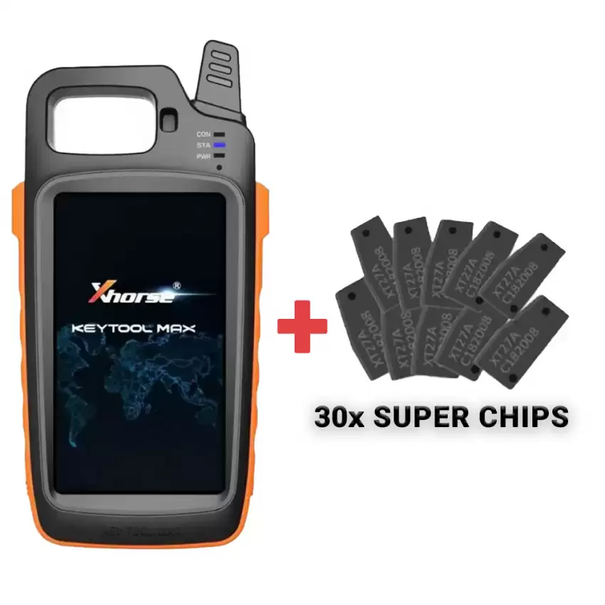 Bundle of VVDI Key Tool Max Remote Programmer and 30 Pieces Xhorse VVDI Super Chip