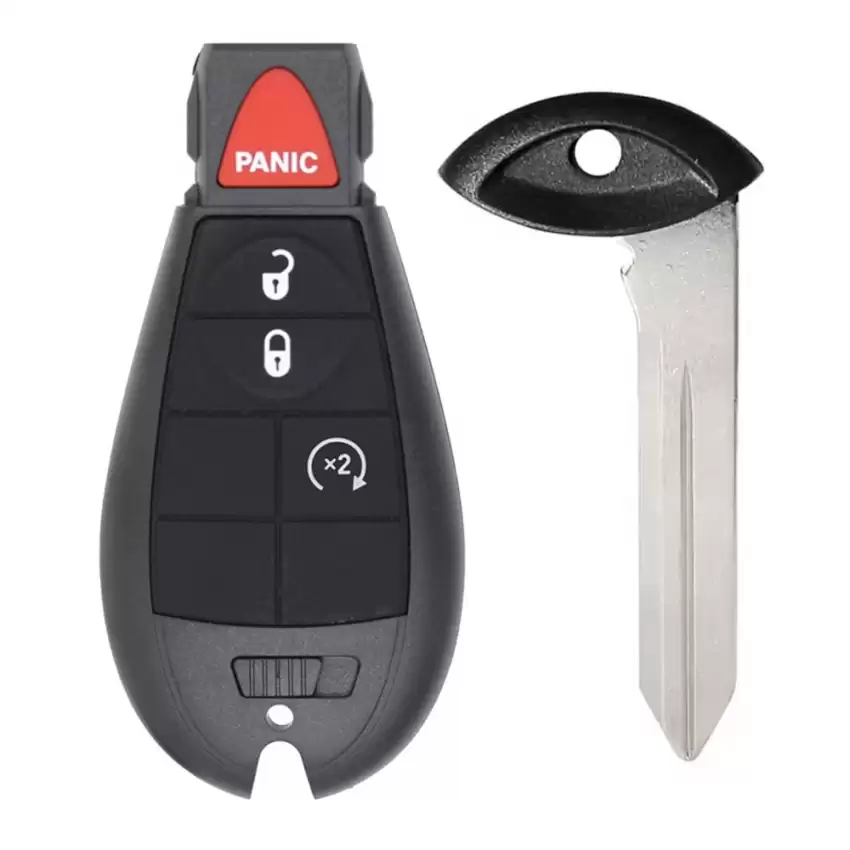 Fobik Remote Key For Chrysler Dodge IYZ-C01C, M3N5WY783X 4 Button Remote Start