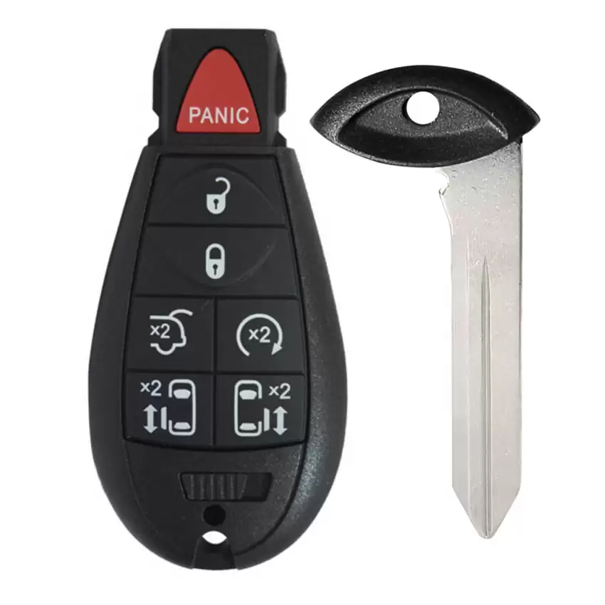 Fobik Remote Key For 2008-2019 Chrysler Dodge VW IYZ-C01C, M3N5WY783X with 7 Buttons