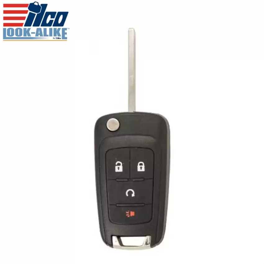 2013-2018 Flip Remote Key for GM 13504265, 1351916, 13585811 KR55WK500733 ILCO LookAlike