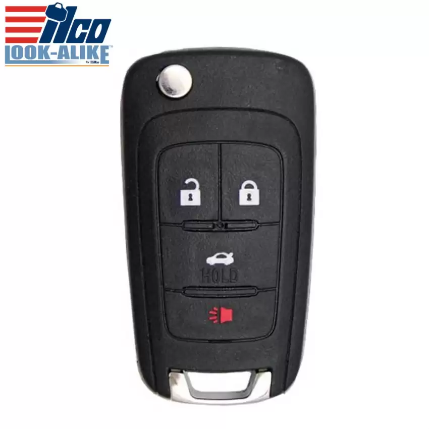 2010-2022 Flip Remote Key for Chevrolet Cruze Camaro Equinox Sonic 13504200 OHT01060512 ILCO LookAlike