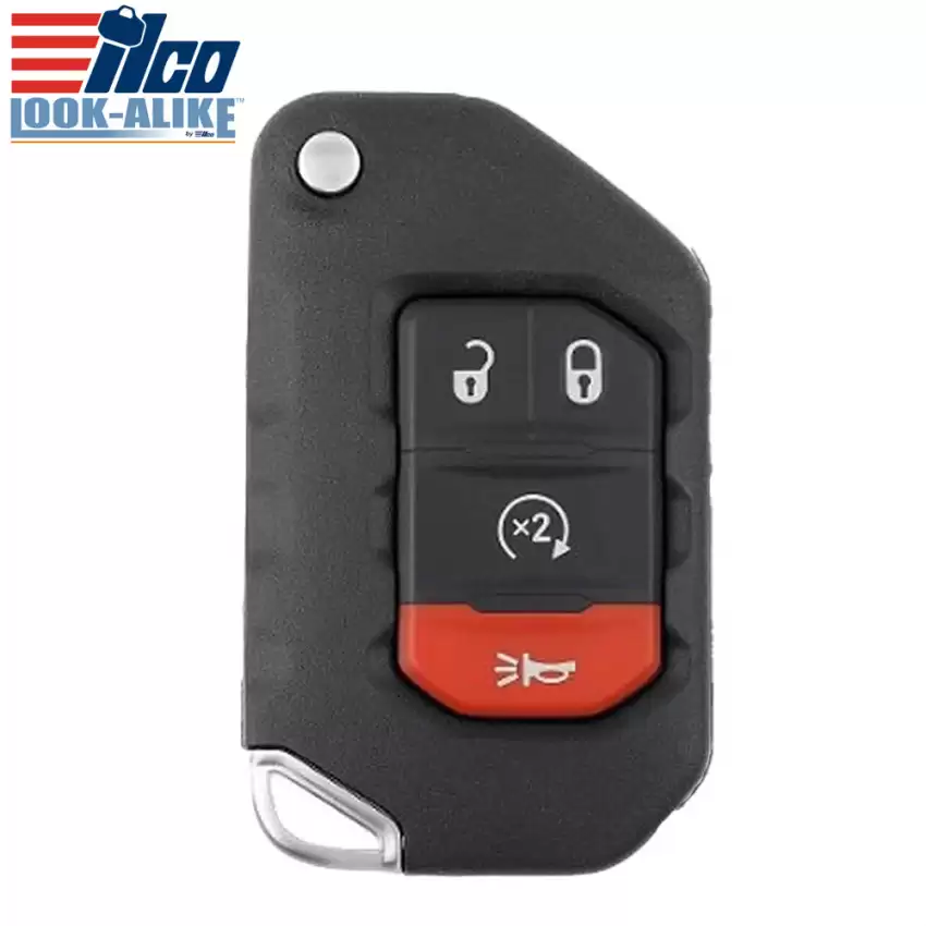 2018-2020 Flip Remote Key for Jeep 68416784AA OHT1130261 ILCO LookAlike