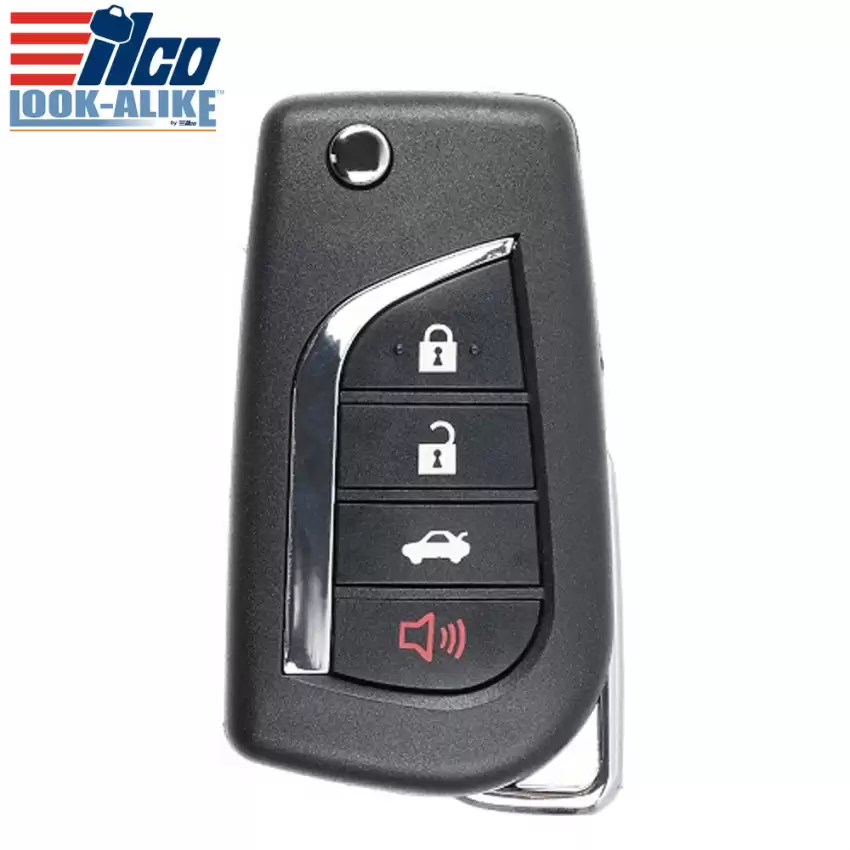 2018-2023 Flip Remote Key for Toyota Camry, Corolla 89070-06790 HYQ12BFB ILCO LookAlike