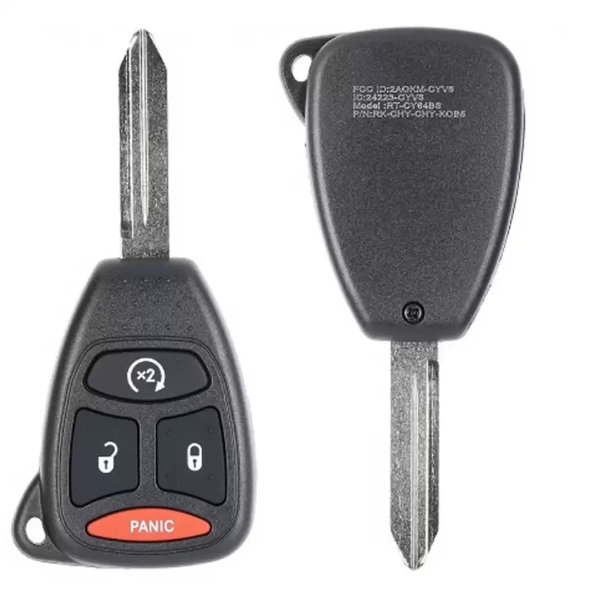 Chrysler, Dodge Remote Head Key 4 Button OHT692713AA ILCO LookAlike