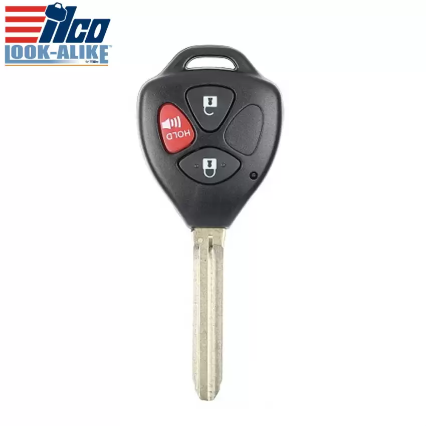 2008-2010 Remote Head Key for Toyota 89070-02250, HAT-5109, 89070-0T030 GQ4-29T ILCO LookAlike