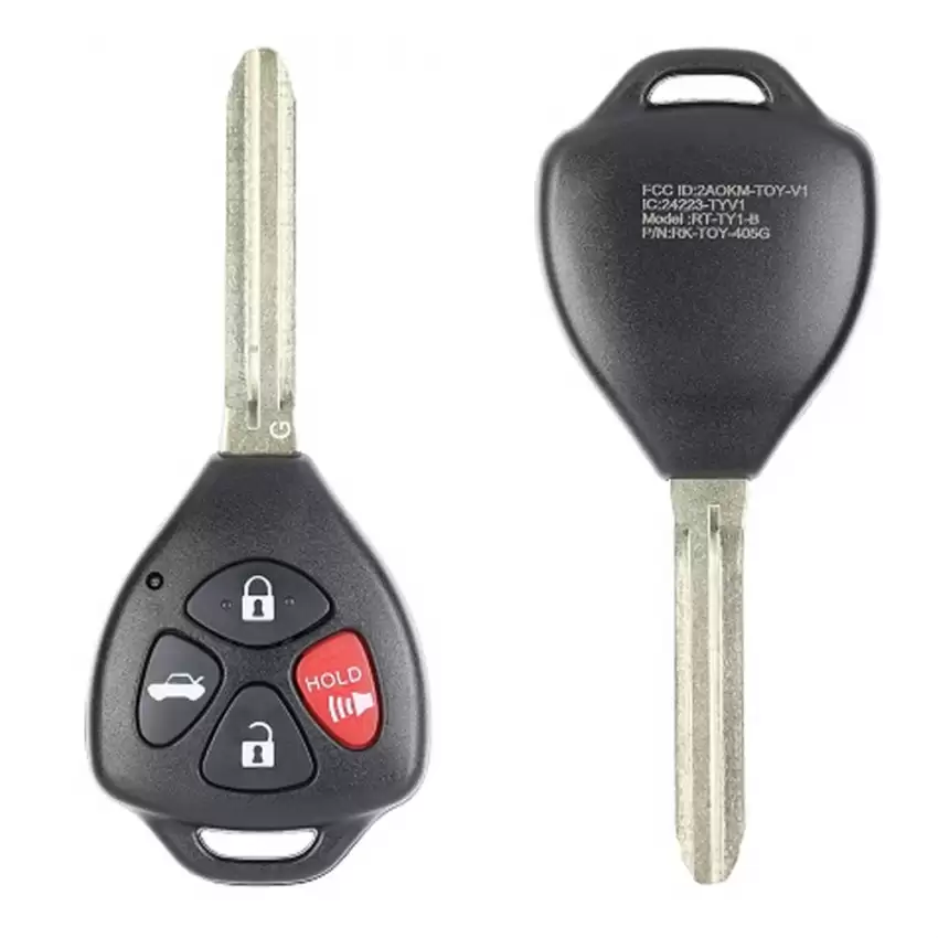 Toyota Remote Head Key 89070-02620 GQ4-29T 4 Button ILCO LookAlike