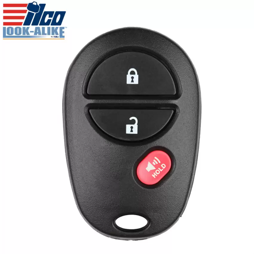 2005-2017 Keyless Entry Remote Key for Toyota 89742-AE010, 89742-AE011 GQ43VT20T ILCO LookAlike