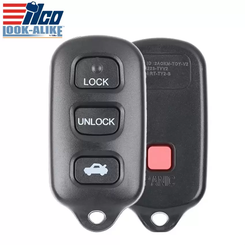 1999-2008 Keyless Entry Remote for Toyota 89742-AA030 GQ43VT14T ILCO LookAlike