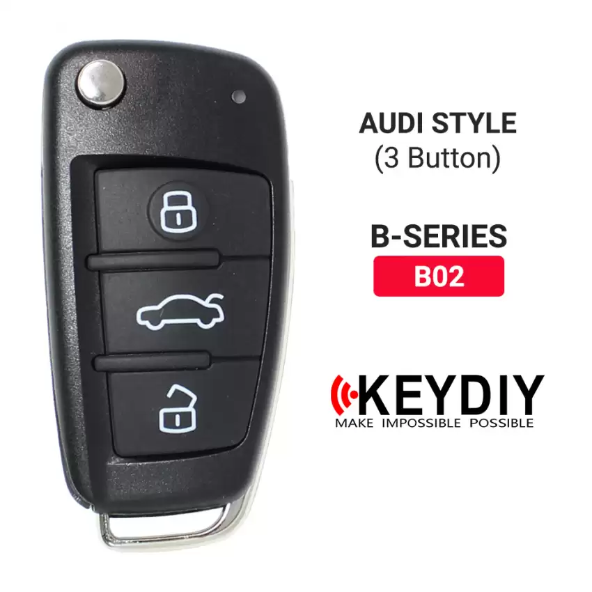 KEYDIY Flip Audi Remote Style 3 Buttons B02 - CR-KDY-B02  p-2