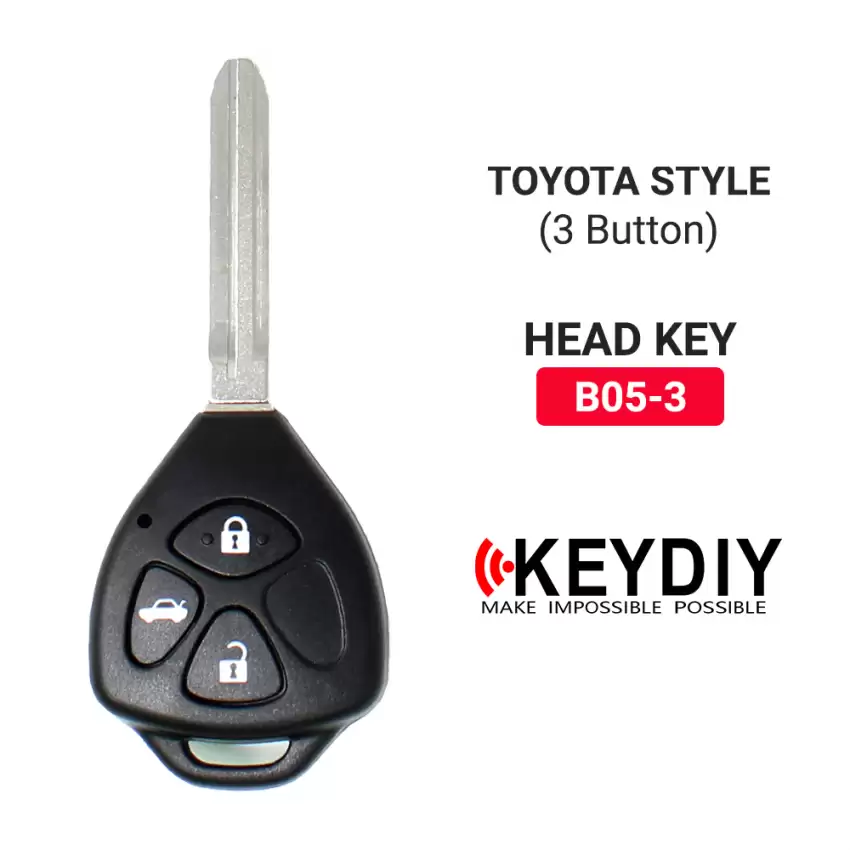 KEYDIY KD Remote Head Key Toyota Style 3 Buttons B05-3 - CR-KDY-B05-3  p-3