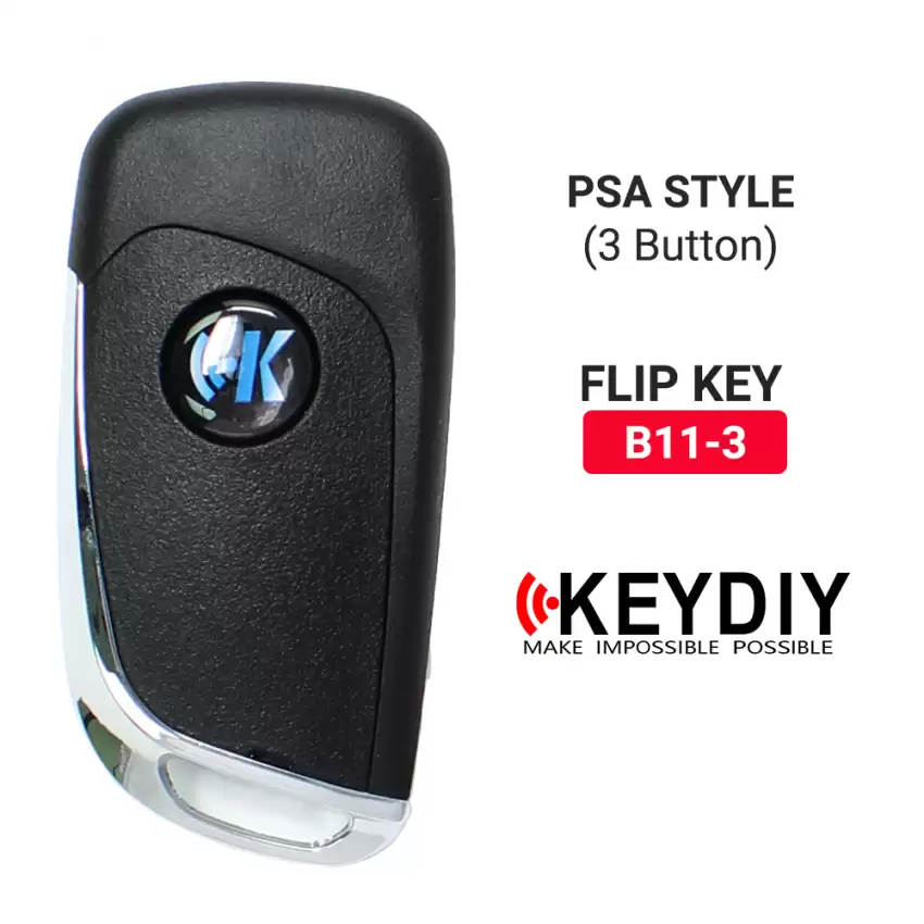 KEYDIY Universal Flip Remote Key PSA Type 3 Buttons B11 - CR-KDY-B11  p-3