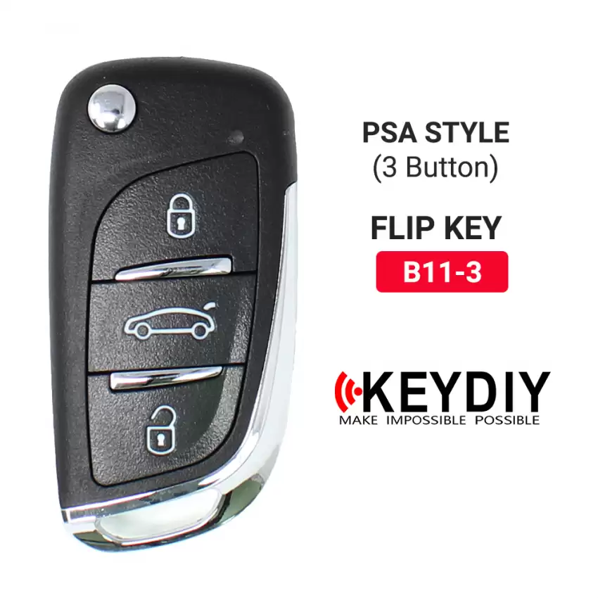 KEYDIY Universal Flip Remote Key PSA Type 3 Buttons B11 - CR-KDY-B11  p-2