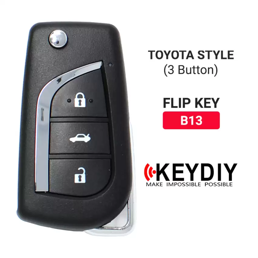 KEYDIY Flip Remote Toyota Style 3 Buttons With Trunk B13 - CR-KDY-B13  p-2