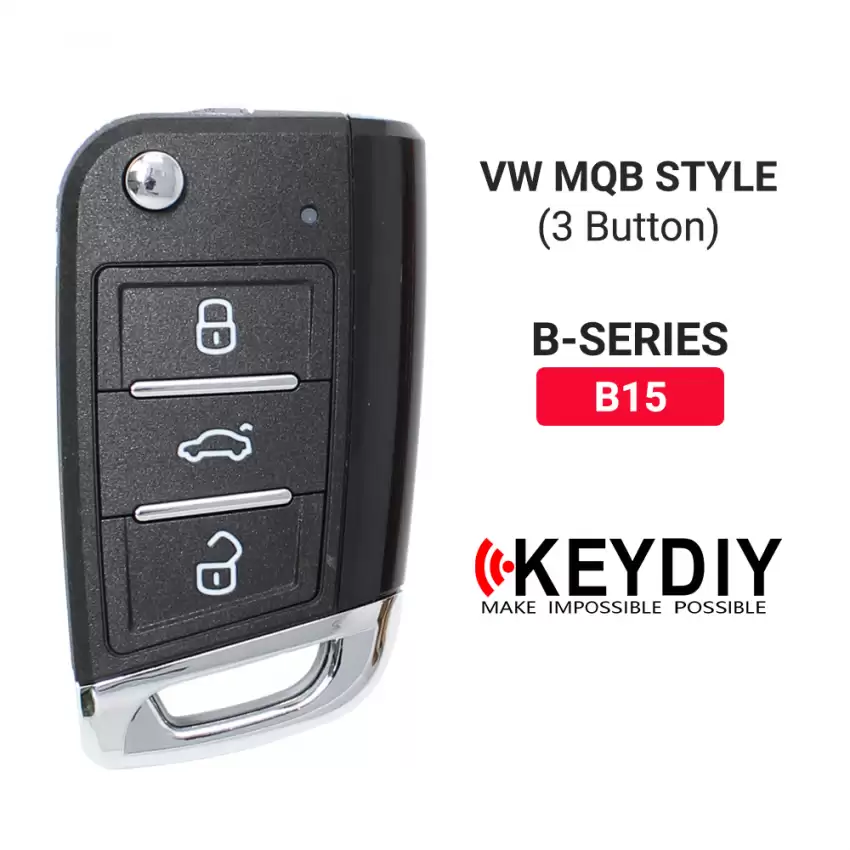 KEYDIY KD Universal Car Flip Remote Key VW MQB Style 3 Buttons B15 - CR-KDY-B15  p-2
