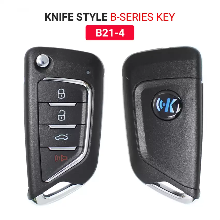 KEYDIY KD Universal Flip Remote Key Knife Style B21-4 4 Buttons For KD900 Plus KD-X2 KD mini remote maker   