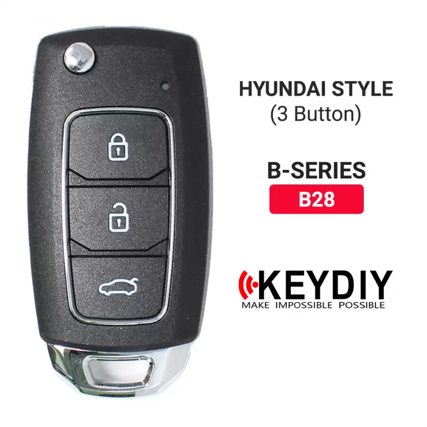 KEYDIY Flip Remote Hyundai Style 3 Buttons B28 - CR-KDY-B28  p-3