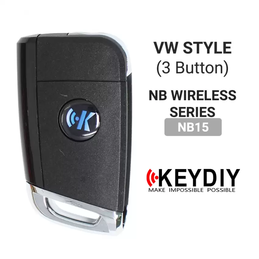 KEYDIY Universal Wireless Flip Remote Key VW Type 3 Buttons NB15 - CR-KDY-NB15  p-3