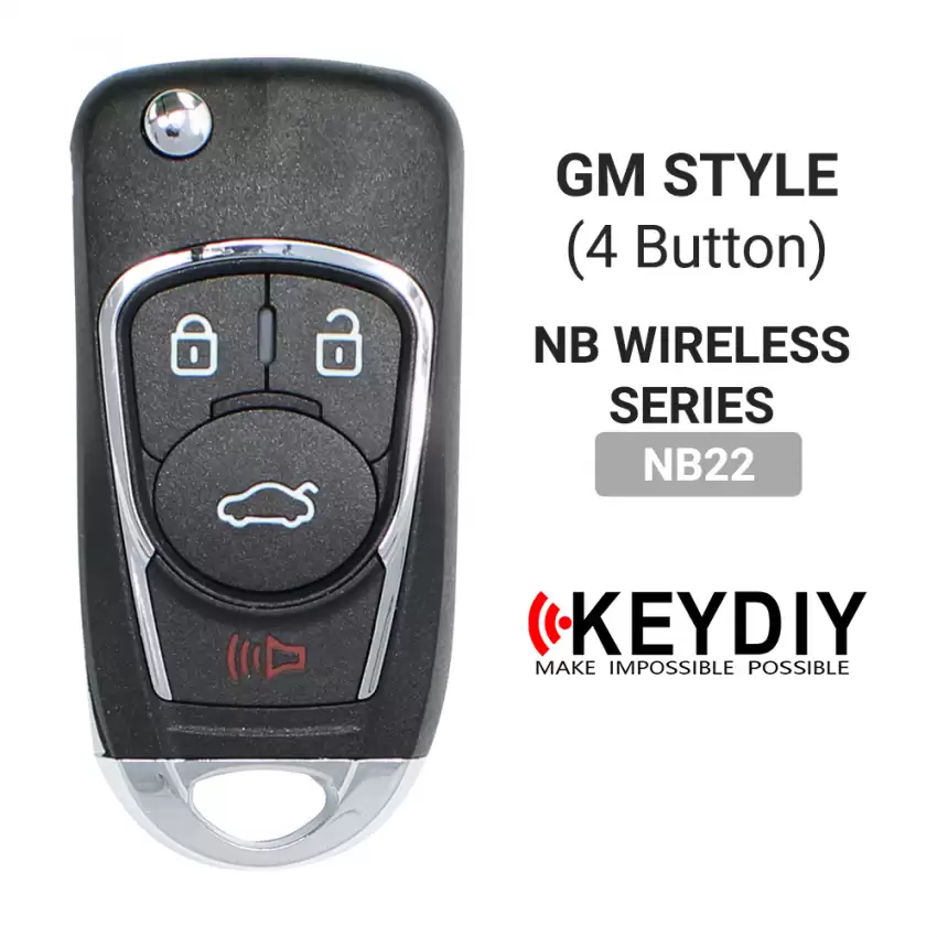 KEYDIY Universal Wireless Flip Remote Key GM Type 4 Buttons NB22-4 - CR-KDY-NB22-4  p-3