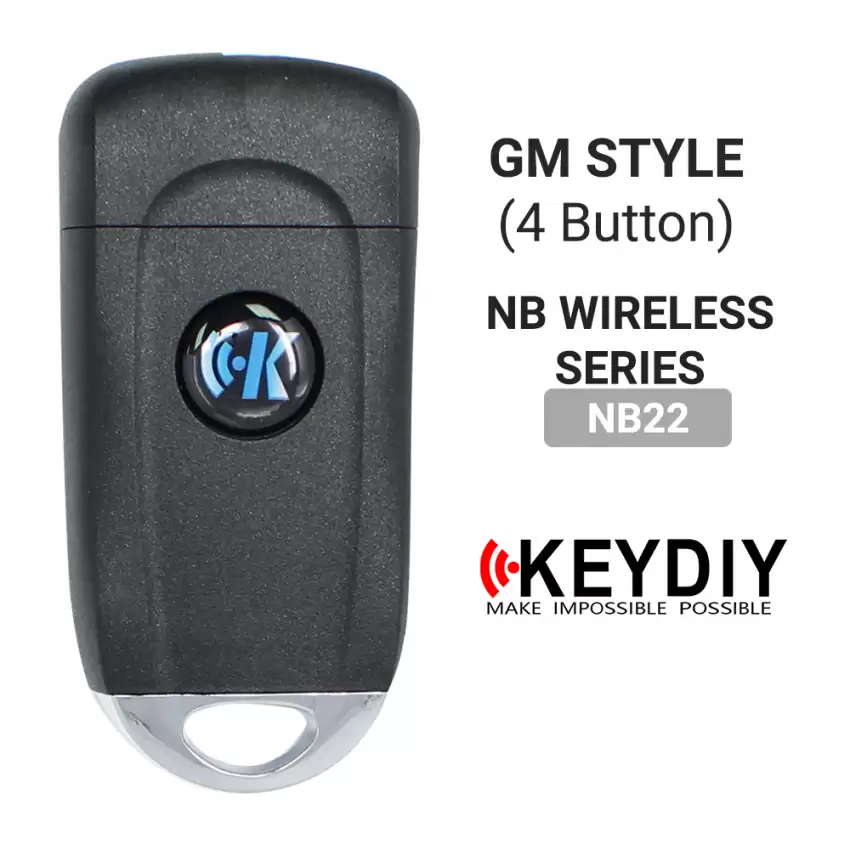 KEYDIY Universal Wireless Flip Remote Key GM Type 4 Buttons NB22-4 - CR-KDY-NB22-4  p-4