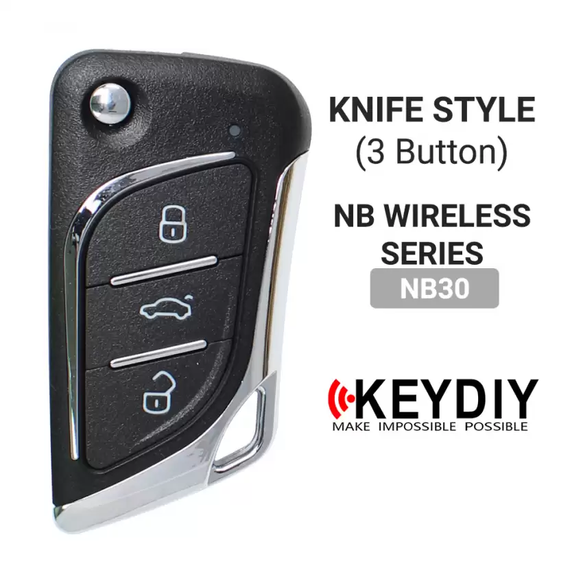 KEYDIY Universal Wireless Flip Remote Key  Knife Style 3 Buttons NB30 - CR-KDY-NB30  p-3