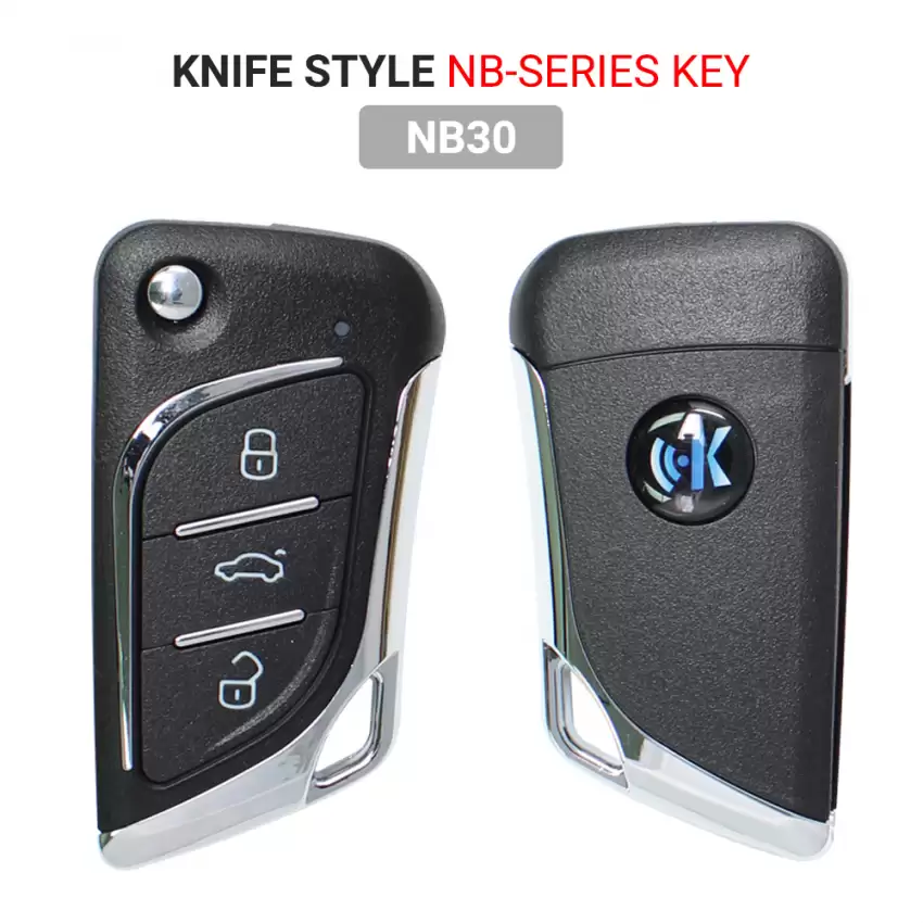 KEYDIY KD Universal Flip Wireless NB Series Remote Key Knife Style NB30 3 Button for KD-X2 and Mini KD remote maker